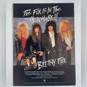 Britny Fox Band Pinup